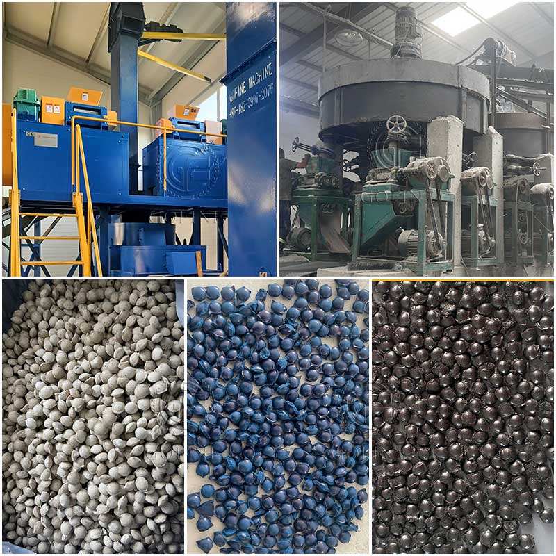 Double roller extrusion granulator site