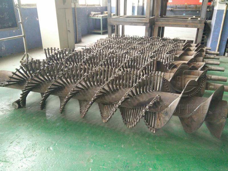 organic fertilizer stirring teeth granulator