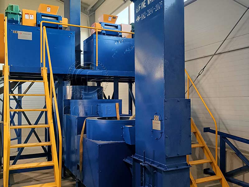 High-yield and high-quality organic fertilizer granulation production line