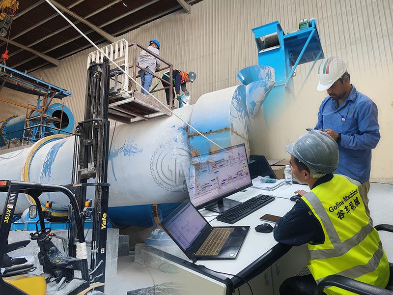 Organic fertilizer granulation production line was successfully trial-operated in Saudi Arabia