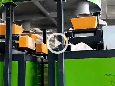 Double-roll extrusion granulation production line site